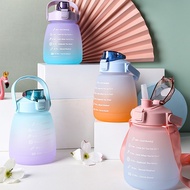 ❁❁◄1.3L Sports Water Cup with Straw Bpa Free Portable Cute Water Cup Bottle Kids Plastic Water Bottl
