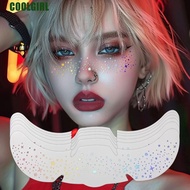 COOLGIRL 6 Sheets Glitter Freckles Stickers, Waterproof Shiny Glitter Fake Freckles Stickers, Hot St