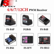 FLYSKY FS-R4P FS-R4B FGR4S BS6 FS-R7V FS-SR12 4/6/7/12CH 2.4GHz PWM Receiver For RC Plane Car Boat R
