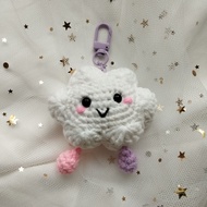 [SG] Handmade Cloud Crochet Keychain