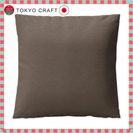 "Muji Brown Cotton Canvas Cover for Feather Cushion Unit Sofa - 30x30x4"