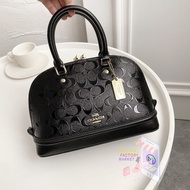 TAS COACH Mini Sierra Signature Debossed Black ORIGINAL COACH 55450