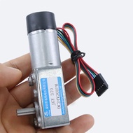 DC Reduction Motor With Encoder 12V 24V JGY370 Worm Gear And Worm Micro Motor CW CCW Adjustable Spee
