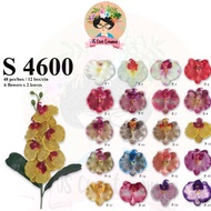 🔥Ready Stock🔥Bunga Orkid Hiasan/Artificial Flower Orchid/6 Bunga/Bunga Hiasan/Bunga Gubahan/Bunga Or