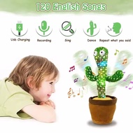 Kids Dancing Talking Cactus Toys Interactive Talking Sunny Cactus Electronic Plush Toy Home Decorati