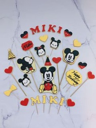 米奇曲奇餅set*mickey 曲奇*散水餅*生日曲奇*回禮*婚宴小禮物*百日宴*生日牌*糖霜曲奇