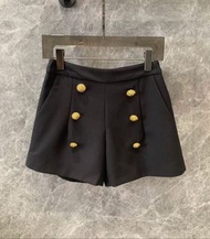正品⭐️BALMAIN 金鈕高腰西裝短褲