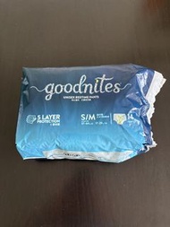 12 pieces GoodNites Unisex Bedtime Pants S/M 14 Count