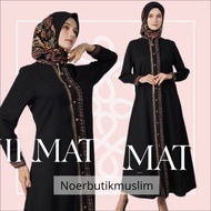 Hikmat Fashion Original A6388-02 Abaya Hikmat  noerbutikmuslim Gamis