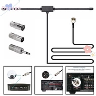 BORRAONE FM Dipole Aerial, Stereo Universal Radio Antenna, Portable 75Ohm Plug Play Aerial Connector