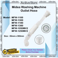 Midea Washing Machine Outlet Hose 360mm MFW-1100 MFW-1300 MFW-1180 MFW-1380 MFW-1050MV2 MFW-1250MV2