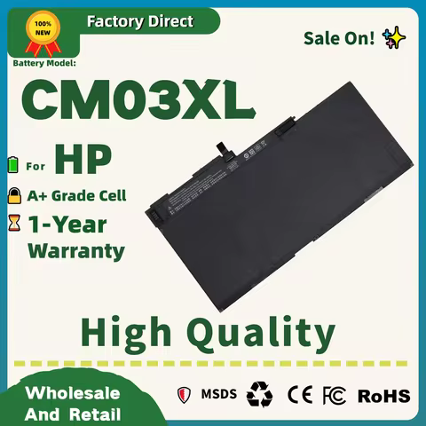 Factory Direct! CM03XL Battery for HP EliteBook 840 845 850 740 745 750 G1 G2 Series HSTNN-DB4Q HSTN