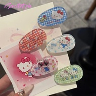 Polka Dot Plaid Cat Hair Clip Sweet Fresh Duckbill Clip Cute Cartoon ️ST