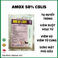 Amox 50% Colistin 100gam. Viêm ruột hoại tử thương hàn tụ huyết trùng.. Thú y Trường Thịnh