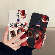 Phone Case For OPPO F11 F9 F7 F29 F11Pro F29Pro F17 F19 F23 Shockproof Matte Straight-Edge Spider-Ma