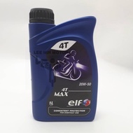 100% Original ELF 20w50 2050 Minyak Hitam Motor Motorcycle Engine Oil EX5 Lagenda SYM 1 Litre