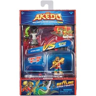 Akedo Series 2 - Ultimate Arcade Warriors Versus Pack Mini Battling Action Figures - Epic GOKONG vs STEELFANG