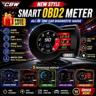 🇲🇾Ready Stock🇲🇾OBD METER OBD2 display gps Smart Gauge Speedometer Car Digital obd Meter F8 Alarm Spe