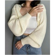 BOLERO CARDY / LIAM OVERSIZE CROP BOLERO / BOLERO KNIT / OUTER BOLERO
