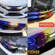 TITANIUM car grill wrap sticker