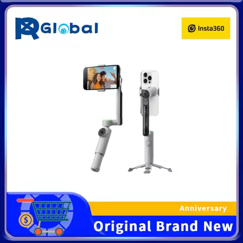 Insta360 Flow Pro - AI gimbal stabilizer for smartphones, Apple DockKit support, 360º infinite pan t