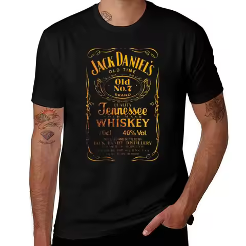 Oldies jack with daniels T-Shirt anime shirt Louboutins fashion shirts anime stuff mens cotton t shi