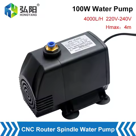 Multifunctional Submersible Water Pump 100W 4.0M 4000L/H Side Suction Pump CNC Spindle/CO2 Laser Eng
