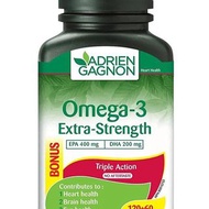 加拿大🇨🇦直送 Adrienne Gagnon楓之寶 omega 3 Extra strength (180粒）