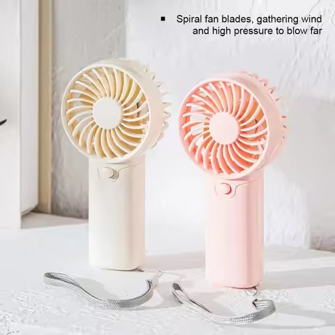 1PCMini Portable Fan AAA Battery Handheld Fan For Men Women Creative Small Fan Air Cooler Perfect Fo