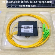Bộ chia quang dạng hộp ABS PLC 1x4 SC/APC dài 1.5M phi 2.0mm