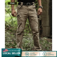 IX9 High Quality City Tactical Cargo Pants Men Casual Trousers Waterproof Multi Pocket Pants Outdoor