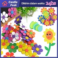 Stiker Dinding Foam EVA 3D / Bunga Kelas Rumah Handmade / DIY Mainan Untuk Anak Belajar Dini