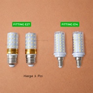 CAHAYA H157 L106 5w 6w led bulb lamp fitting e14 e27 corn candle 220v light 3in1 3000K 4000K 6000K 3