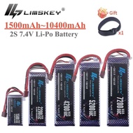 2S Lipo Battery 7.4v 1500mah 1800mah 2200mah 3300mah 4200mah 5200mah 6500mah 7200mah 10400mah 1