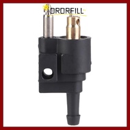 ORORFILL  Tank Connector, Plastics Black Motor Boat Accessories, Outboard Engine Male Thread Pipe Jo