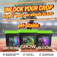 [ready stock]Micro Grow Bloom ( เซ็ตปุ๋ยหลัก3ตัว ) ปลูกต้นไม้ได้ทุกชนิด | KING WHALEมีบริการเก็บเงิน