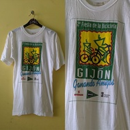 (Branded T-Shirt) Vintage Gijon Ganando Amigos Bicycle Event Tee