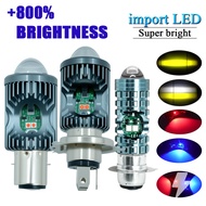Motorcycle Headlight LED Bulb P15D H4 H6 BA20D Headlight Bulb High Low Beam 12V-80V Motorcycle LED