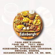 【Shipment Within 24 Hours】 Edinburgh Scotland Souvenir Fridge Magnet 3D Magnetic Travel Gift Set Foo