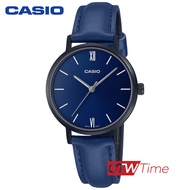 CASIO Standard นาฬิกาข้อมือผู้หญิง สายหนัง รุ่น LTP-VT02BL