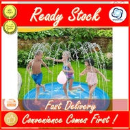 [KIDS］Fun Sprinkle and Splash Water Spray Mat Portable Pool Inflatable