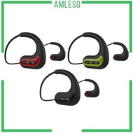 [Amleso] S1200 8GB MP3 Player Earphones Neckband Waterproof IPX8 Gym Swimming Diving