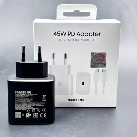 Original Samsung 45W Charger Type C EU Super Fast Charge Adapter For Galaxy Z Flip Fold 5 4 3 2 S24 