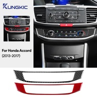 For Honda Accord 2013 2014 2015 2016 2017 Real Soft Carbon Fiber Sticker LHD RHD Car Air Conditioner