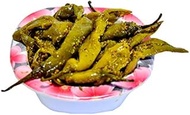 Rajasthani Swaad Green Chilli Pickles Home Made Rai Mirch Ka Achar ( Without Oil ) | Pack of 1 Jar [ 400 Gram ]