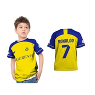Al Nassr Kids Jersey / Al Nassr Jersey Set / Kids Jersey Kids Football Jersey AL NASSR RONALDO Premi