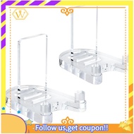 【W】Plate Stands for Display(2-Pack), Adjustable Acrylic Stand for Photo Frames, Artwork-Clear Stable
