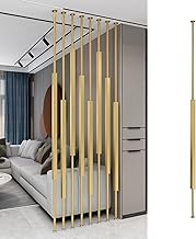 Metal Room Divider Partition Screen with Adjustable Height Base for Hallway/Entrance/Balconies Floor