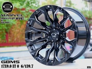 ล้อแม็ก ขอบ17 OASIS MARVEL FIRE MF1701 17X9.0 6H139.7 ET-0 สีดำ🎏ราคาชุด4วง✅แถมจุ๊บลมยาง👍 มีรับประกัน