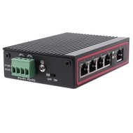 5-Port RJ45 10/100M Ethernet Desktop Switch Network Laptop DIN Rail Type